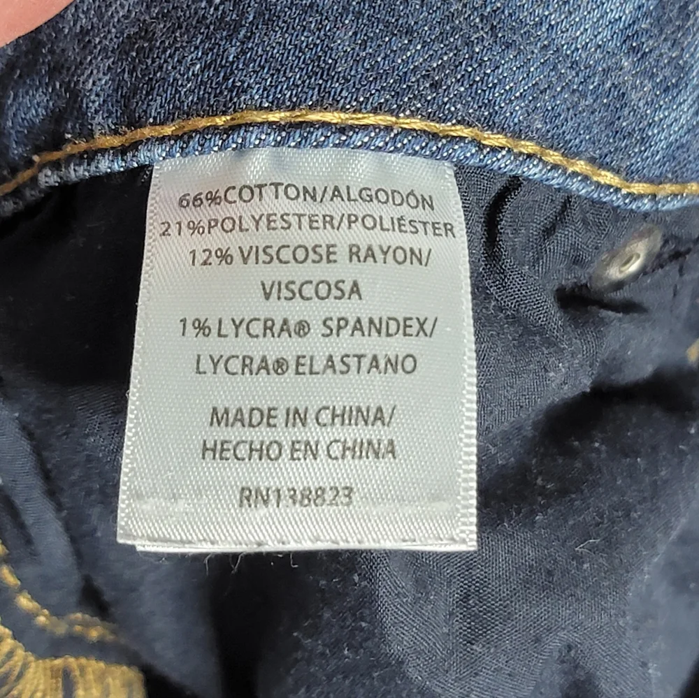 Shyanne Bootcut Jeans Size 28 Embellished Pocket Stretch Denim